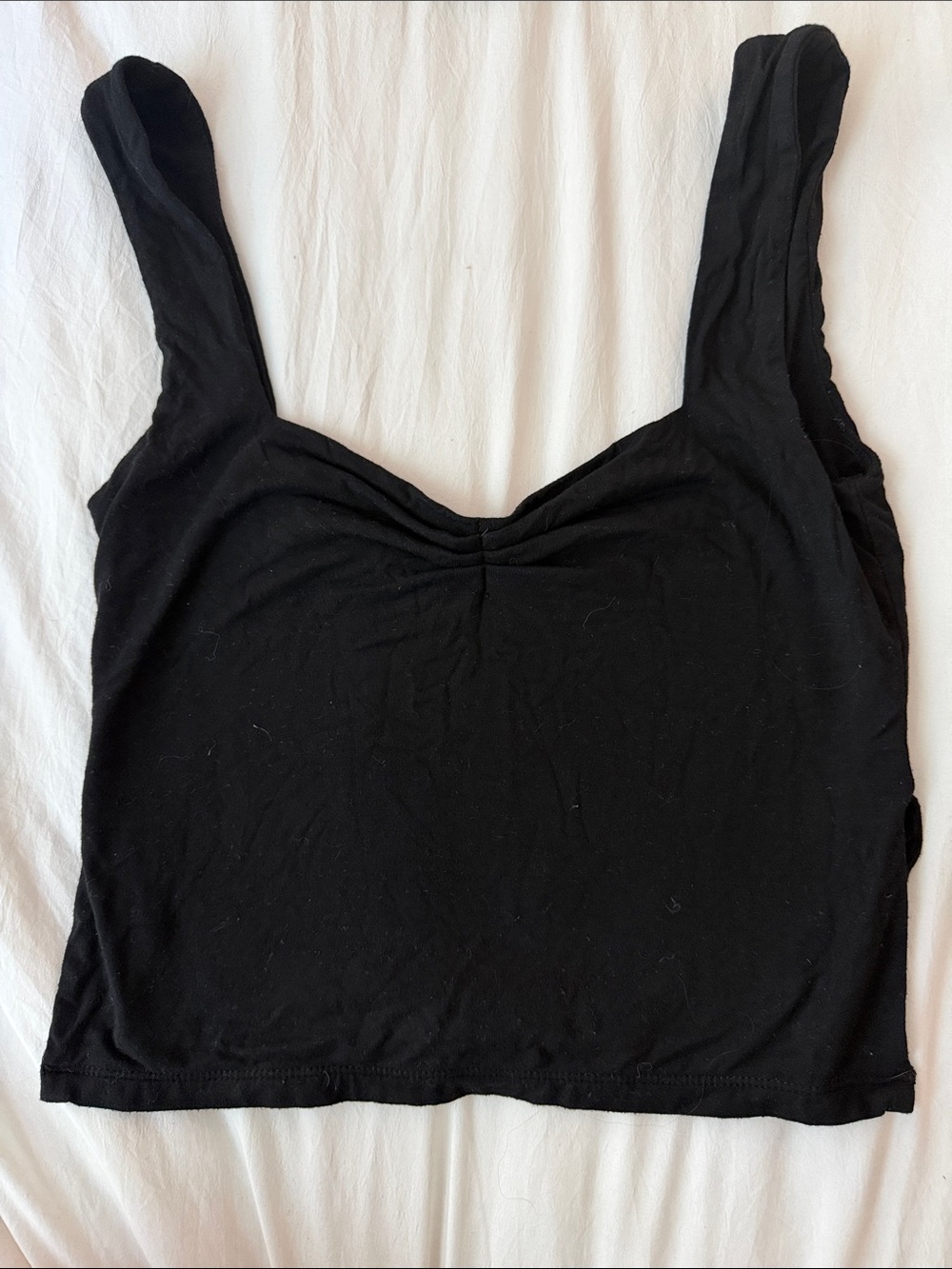 White Fox Boutique Black Tank Crop Top
